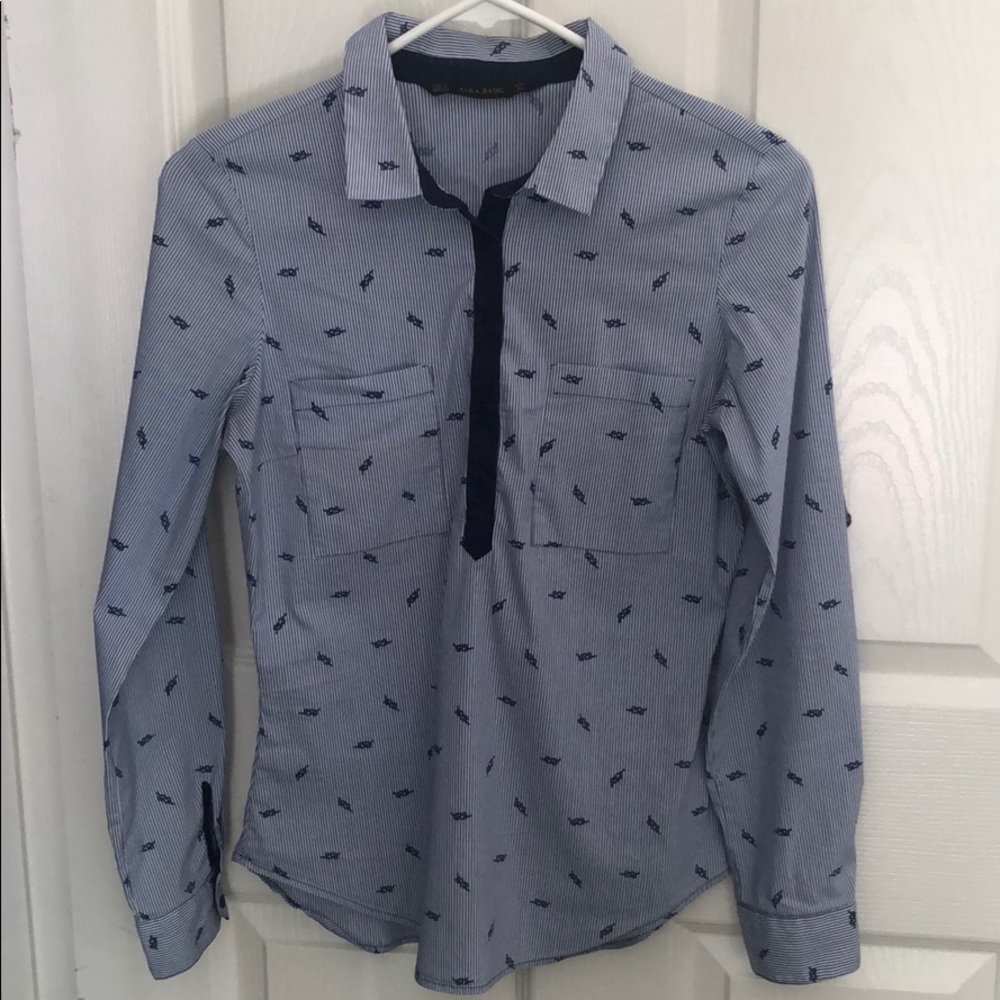 Zara Blue button down shirt